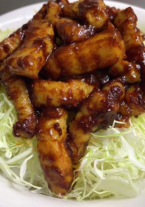 ガッツリ丼！簡単・ピリ辛の回鍋肉丼-レシピのメイン写真