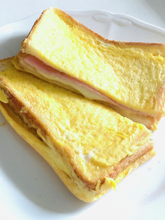 朝食にクロックムッシュ風トースト-レシピのメイン写真