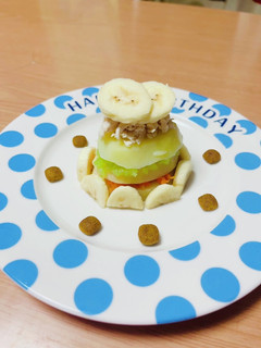 栄養満点!犬用バナナケーキ-レシピのメイン写真