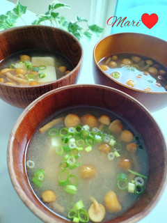 なめこと豆腐の味噌汁-レシピのメイン写真