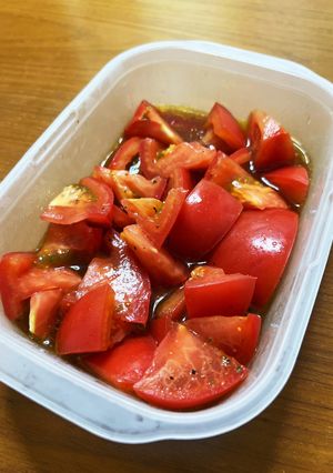 味どうらくの里で♪トマトのマリネ-レシピのメイン写真