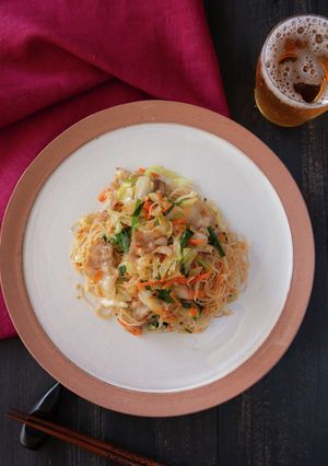 ワンパンで簡単！ピリ辛焼ビーフン-レシピのメイン写真