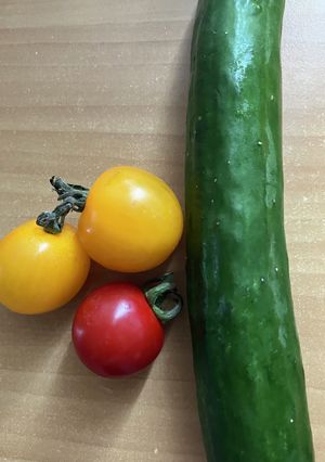 オガタ家ランチ夏野菜の冷カレー味噌汁-レシピのメイン写真
