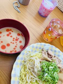 冷やしピリ辛ゴマだれ麺♡-レシピのメイン写真