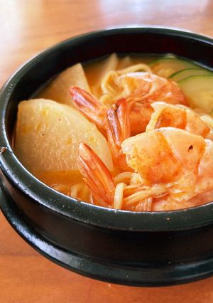 15分|簡単エビチゲ&ラーメン★辛さ2-レシピのメイン写真