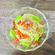 生ハムとトマトの冷製パスタ