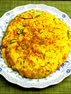 夏野菜とひよこ豆のオープンオムレツ-レシピのメイン写真