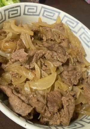 牛丼を作ってみた-レシピのメイン写真