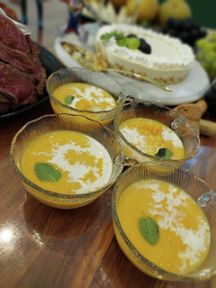 簡単カボチャ豆乳冷製スープ-レシピのメイン写真