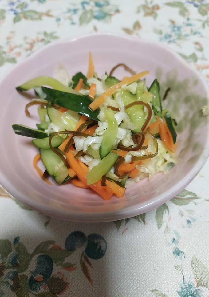 簡単!千切り野菜と大葉の浅漬け-レシピのメイン写真