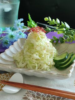 旨塩ガーリック風味のキャベツナムル-レシピのメイン写真