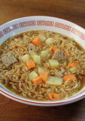 チキンラーメンでカレーヌードル風-レシピのメイン写真