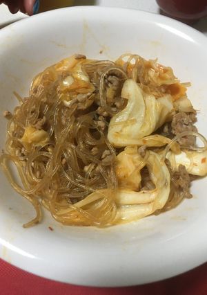キャベツと春雨のひき肉炒め-レシピのメイン写真