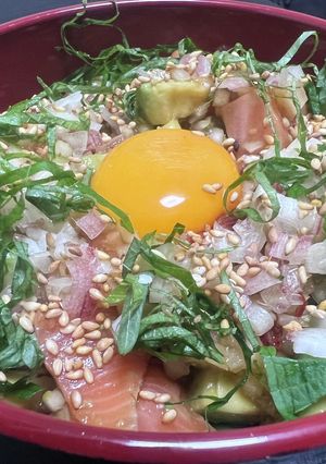 漬けサーモンのサーモンアヴォカ丼-レシピのメイン写真