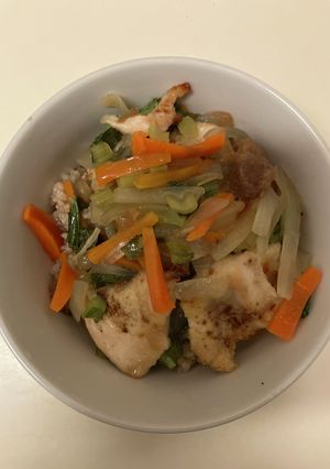 梅どり丼-レシピのメイン写真