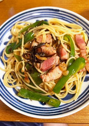 ピーマンの小悪魔パスタ-レシピのメイン写真