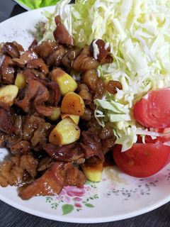 ズリの甘辛にんにく炒め-レシピのメイン写真
