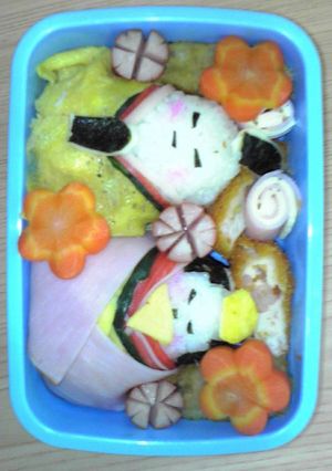 お雛様お弁当-レシピのメイン写真