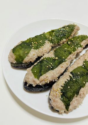 挽肉乗っけ茄子-レシピのメイン写真
