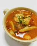鶏肉ときのこのトマトクリーム煮