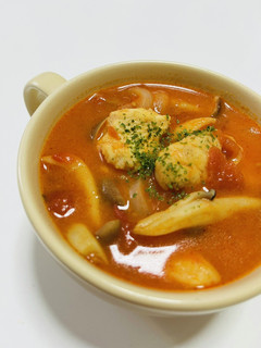 鶏肉ときのこのトマトクリーム煮-レシピのメイン写真