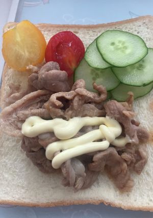オガタ家　ランチ　焼肉パン-レシピのメイン写真