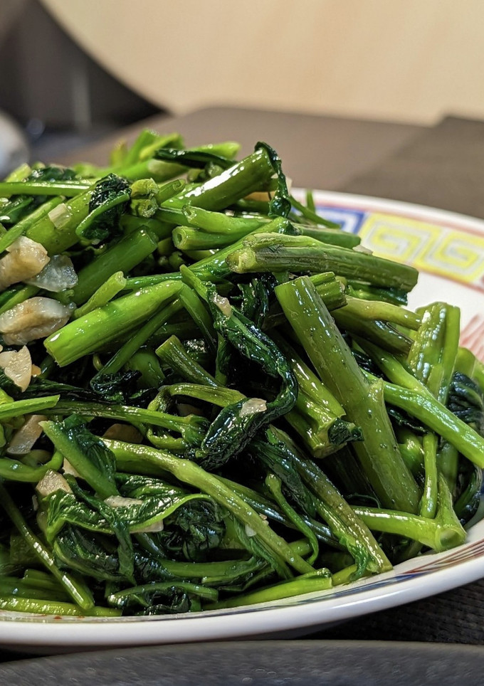 中華の定番！空芯菜のシンプル炒め-レシピのメイン写真