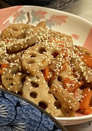 アメリカ🇺🇸娘が絶賛する蓮根のきんぴら-レシピのメイン写真