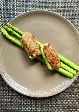ゴーヤ牛肉詰め　スパイシー蒸し焼き-レシピのメイン写真