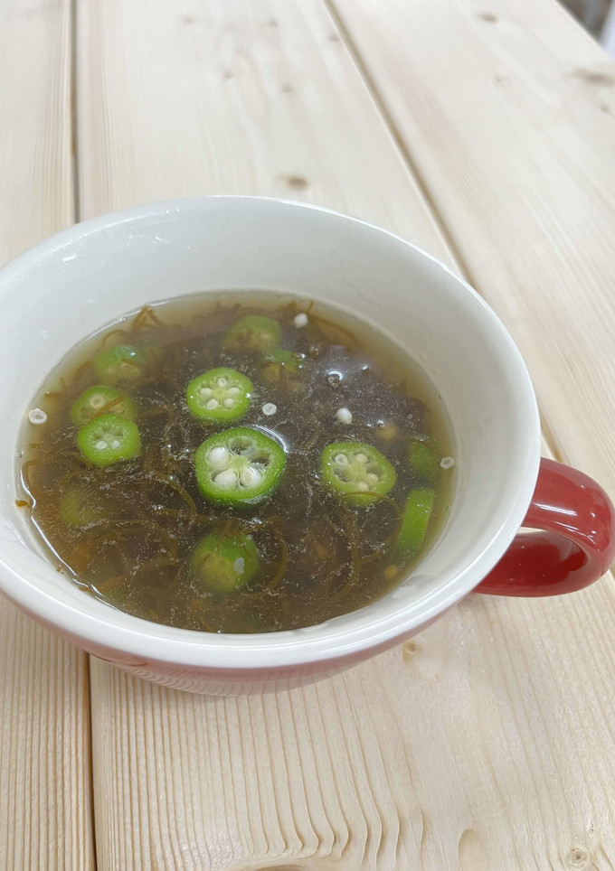 もずくとオクラの冷たいスープ-レシピのメイン写真