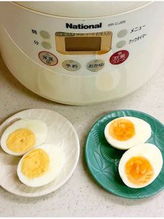 コスト0円!炊飯器で半熟卵と固ゆで卵-レシピのメイン写真