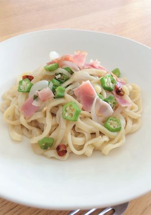 鶏だしで♪ ペペロンチーノ-レシピのメイン写真
