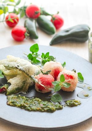 夏野菜のフリット〜チミチュリソースを添え-レシピのメイン写真