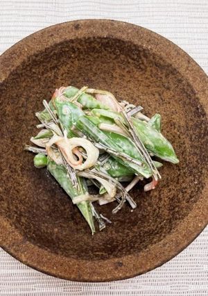 スナップえんどうのごまマヨ和え-レシピのメイン写真