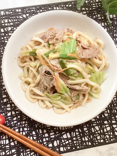 焼かないレンチン焼きうどん-レシピのメイン写真