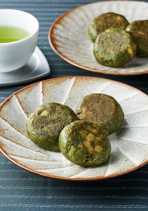 桑抹茶のじゃがいも餅-レシピのメイン写真