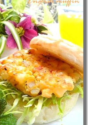 Ｅマフィンで海老とポテトのガレットサンド-レシピのメイン写真