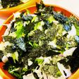 超簡単!レタスと海苔のオリーブ醤油サラダ