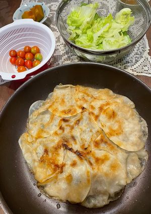 フライパン1つで簡単餃子!-レシピのメイン写真