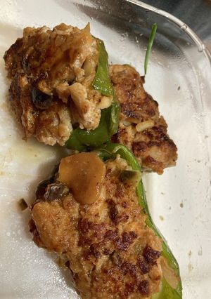 ワンパン　ピーマンの豆腐肉詰め-レシピのメイン写真