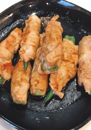 とにかく簡単☆ オクラ　肉巻き-レシピのメイン写真