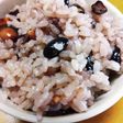 簡単黒豆ごはん【ほんのり紫色】