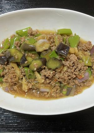 夏野菜の春雨麻婆-レシピのメイン写真