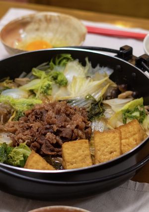 すき焼き(割り下なし×切り落とし牛肉)-レシピのメイン写真