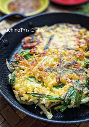 ごま味噌だれ最高♡もやしとちくわのチヂミ-レシピのメイン写真