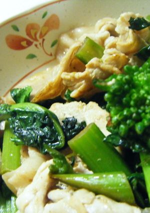 あすっこと豚肉の炒めもの-レシピのメイン写真