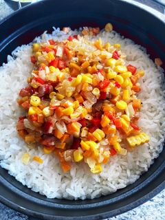 お鍋で炊く とうもろこしと野菜のピラフ-レシピのメイン写真