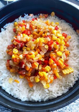お鍋で炊く　とうもろこしと野菜のピラフ-レシピのメイン写真