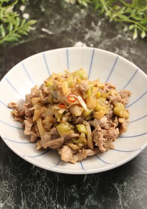 簡単！とろとろ茄子と豚メンマ-レシピのメイン写真