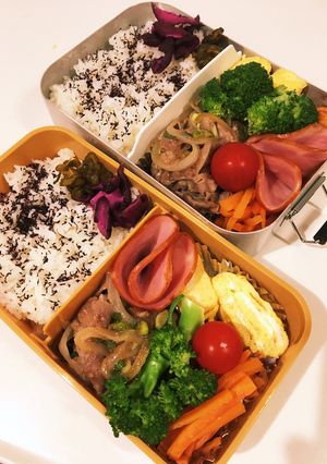 息子、夫弁当　23/8/23-レシピのメイン写真